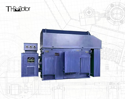 800KW 375rpm มอเตอร์ไฟฟ้าสามเฟส มอเตอร์หมุนบิดความแรงสูง YRKK 900KW